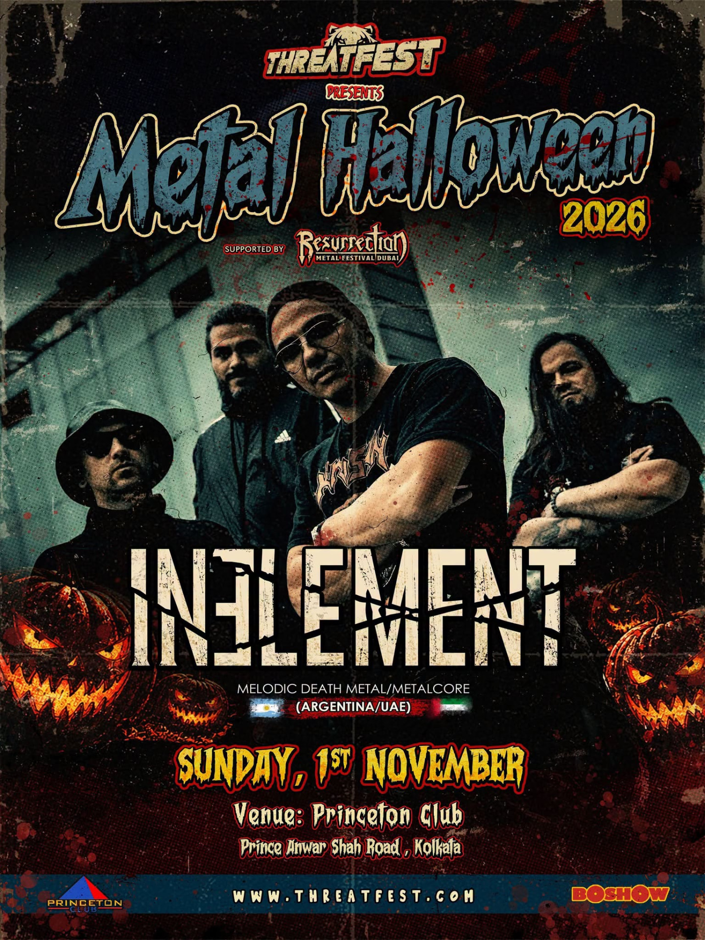 Threatfest Metal Halloween Party 2026 — In Element poster
